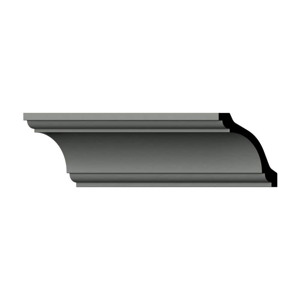 Ekena Millwork Maisie 3.5 in. D x 5 in. W x 96 in. L Polyurethane Crown Moulding