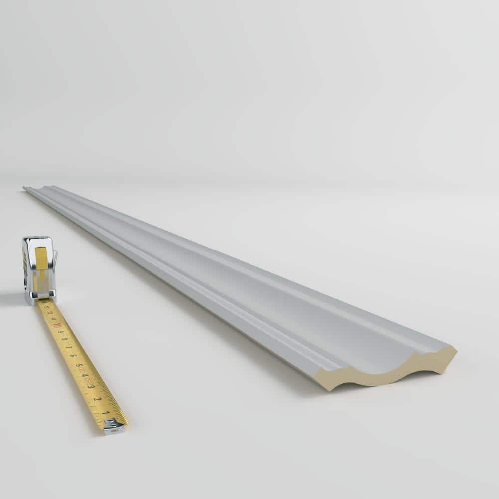 Ekena Millwork Austin 4 in. D x 5.5 in. W x 96 in. L Polyurethane Crown Moulding