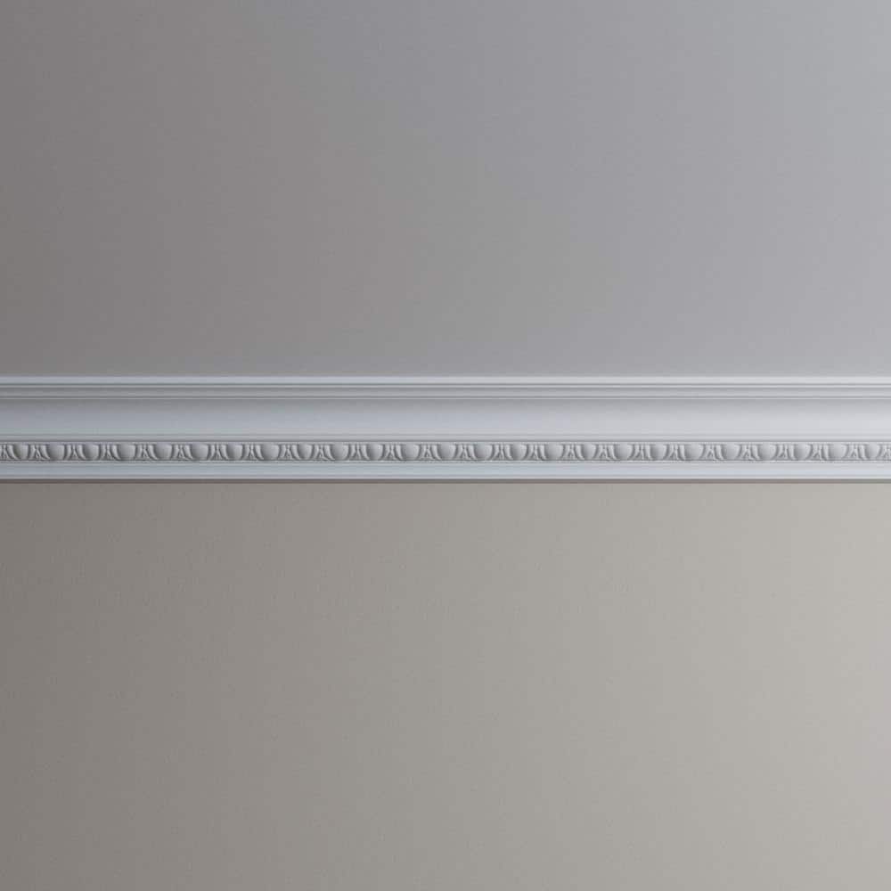 Ekena Millwork Felix 4 in. D x 5.75 in. W x 96 in. L Polyurethane Crown Moulding