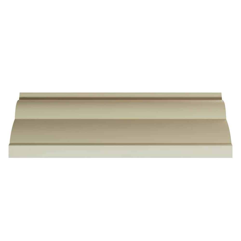 Ekena Millwork Frisco 4 in. D x 5.5 in. W x 96 in. L Polyurethane Crown Moulding