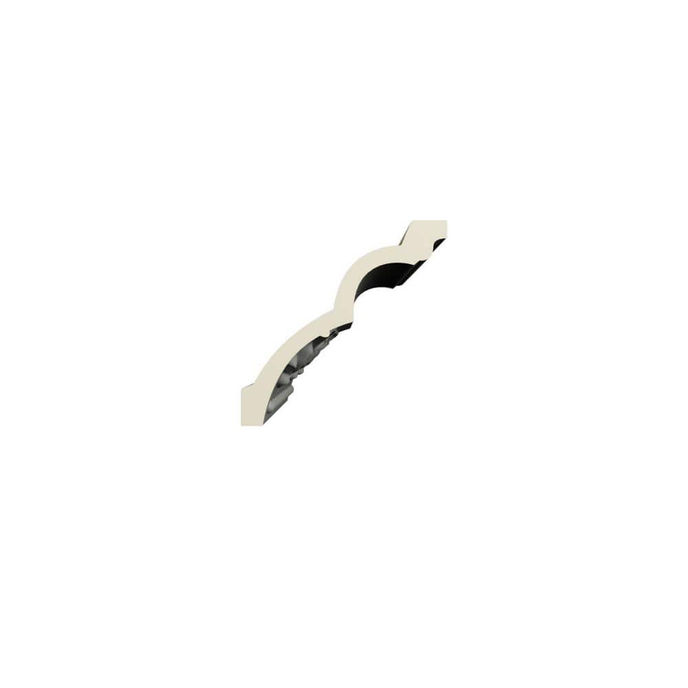 Ekena Millwork Frisco 4 in. D x 5.5 in. W x 96 in. L Polyurethane Crown Moulding