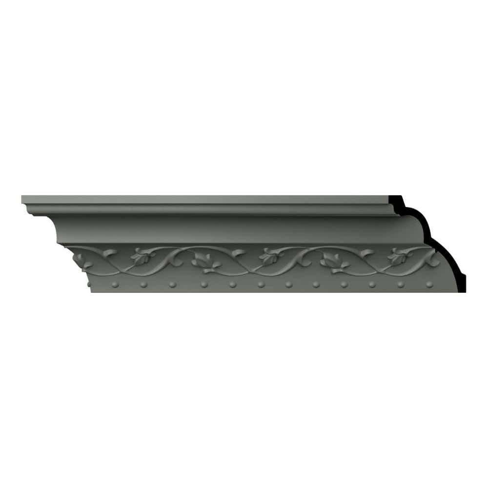 Ekena Millwork Frisco 4 in. D x 5.5 in. W x 96 in. L Polyurethane Crown Moulding
