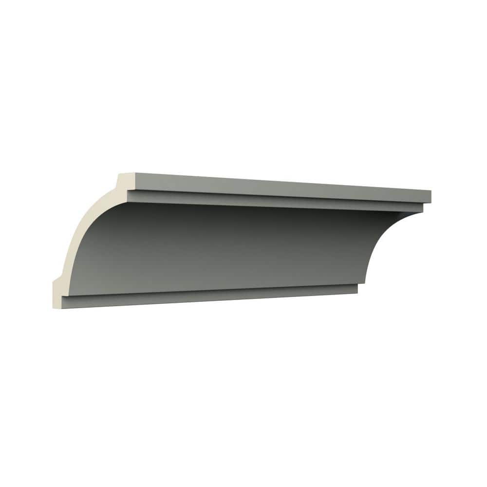 Ekena Millwork Graham 4 in. D x 5.5 in. W x 94.5 in. L Polyurethane Crown Moulding