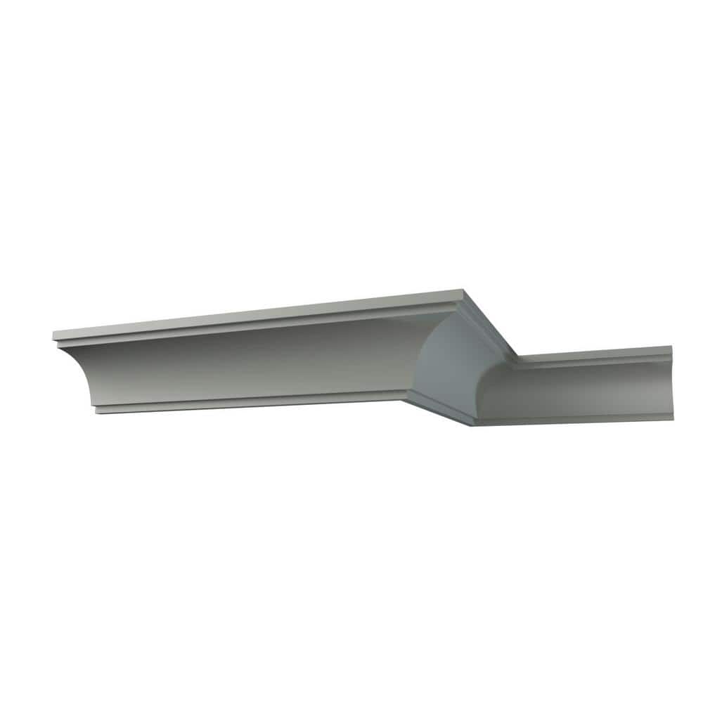 Ekena Millwork Graham 4 in. D x 5.5 in. W x 94.5 in. L Polyurethane Crown Moulding