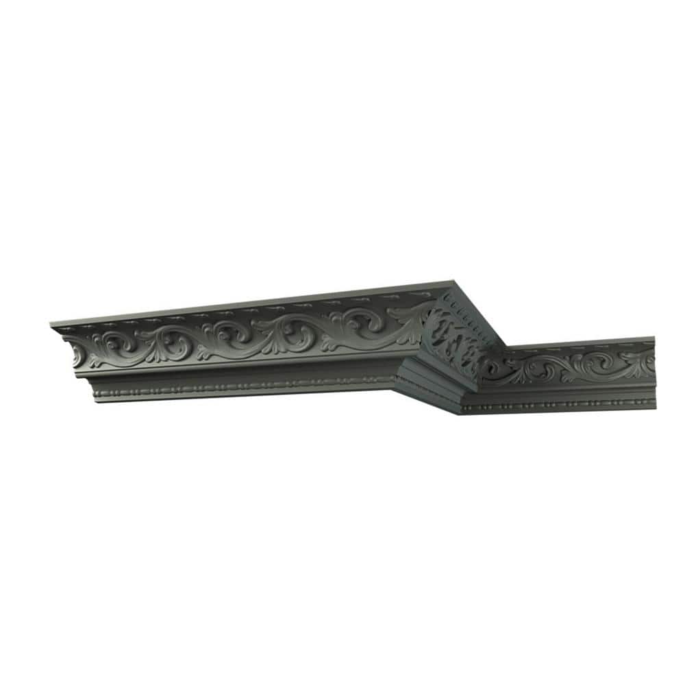 Ekena Millwork Madeline 4 in. D x 5.625 in. W x 96 in. L Polyurethane Crown Moulding