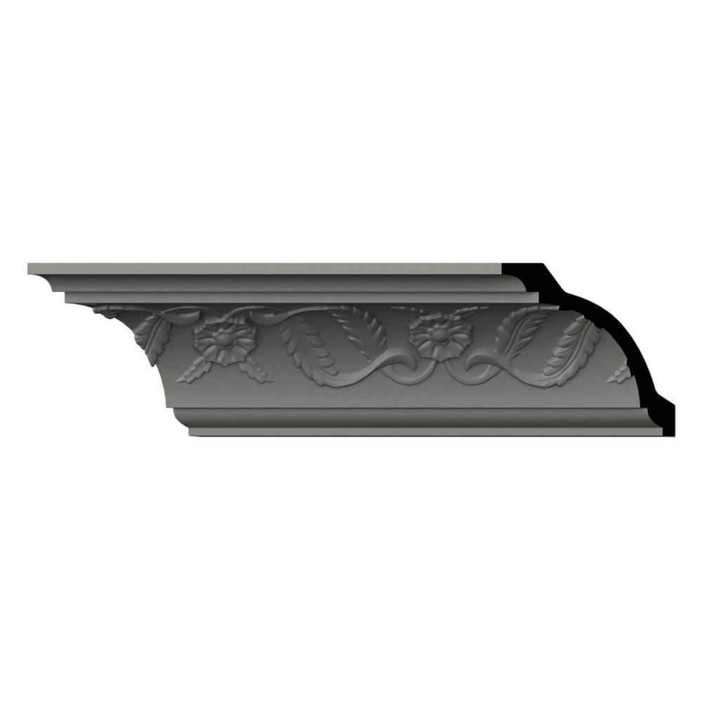 Ekena Millwork McKinney 4 in. D x 5.625 in. W x 96 in. L Polyurethane Crown Moulding