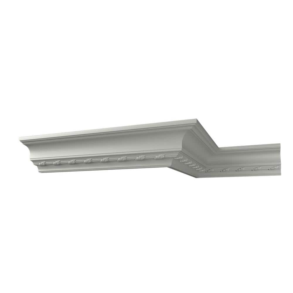Ekena Millwork Ophelia 4 in. D x 5.75 in. W x 96 in. L Polyurethane Crown Moulding