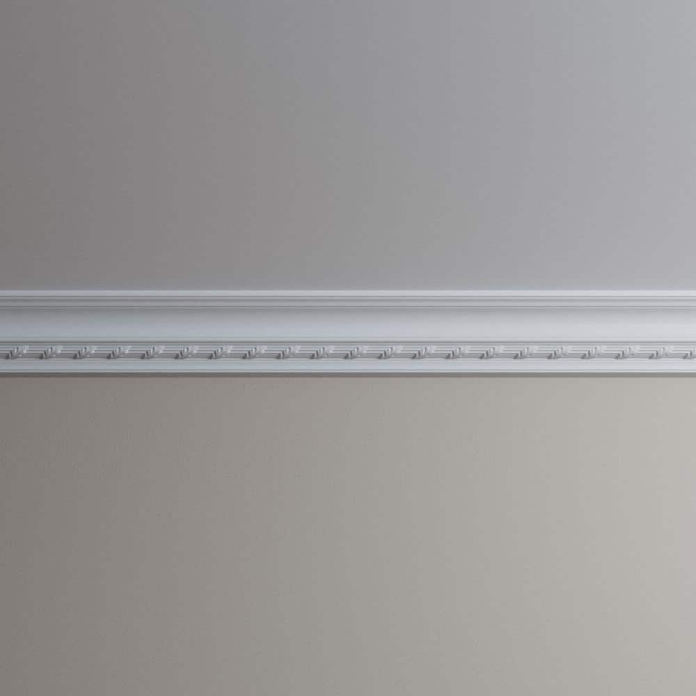 Ekena Millwork Ophelia 4 in. D x 5.75 in. W x 96 in. L Polyurethane Crown Moulding