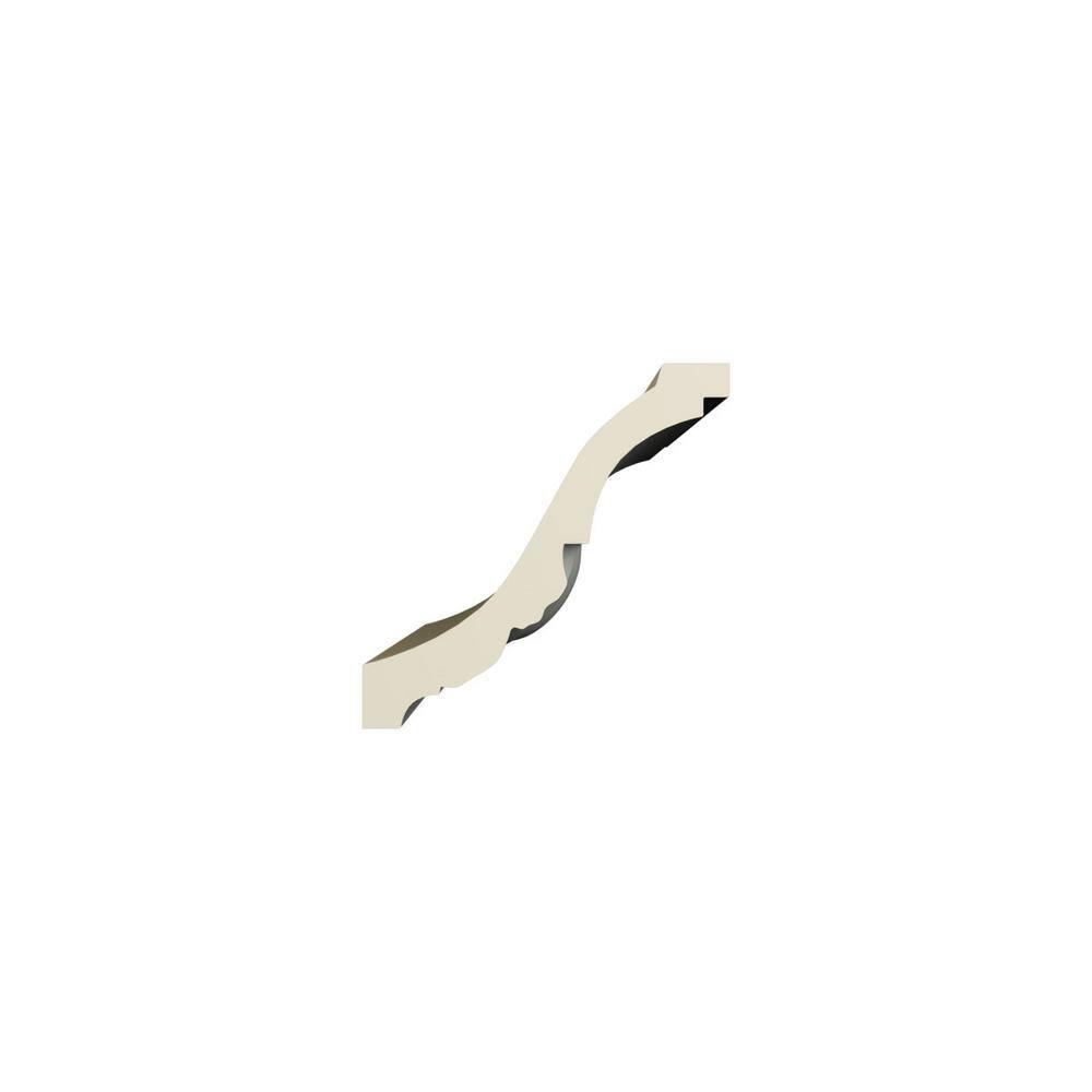 Ekena Millwork Vanessa 4 in. D x 5.625 in. W x 96 in. L Polyurethane Crown Moulding