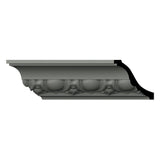 Ekena Millwork Vanessa 4 in. D x 5.625 in. W x 96 in. L Polyurethane Crown Moulding
