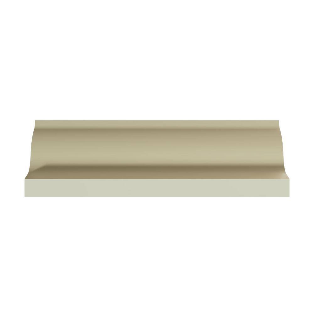 Ekena Millwork Valentina 4 in. D x 5.5 in. W x 96 in. L Polyurethane Crown Moulding