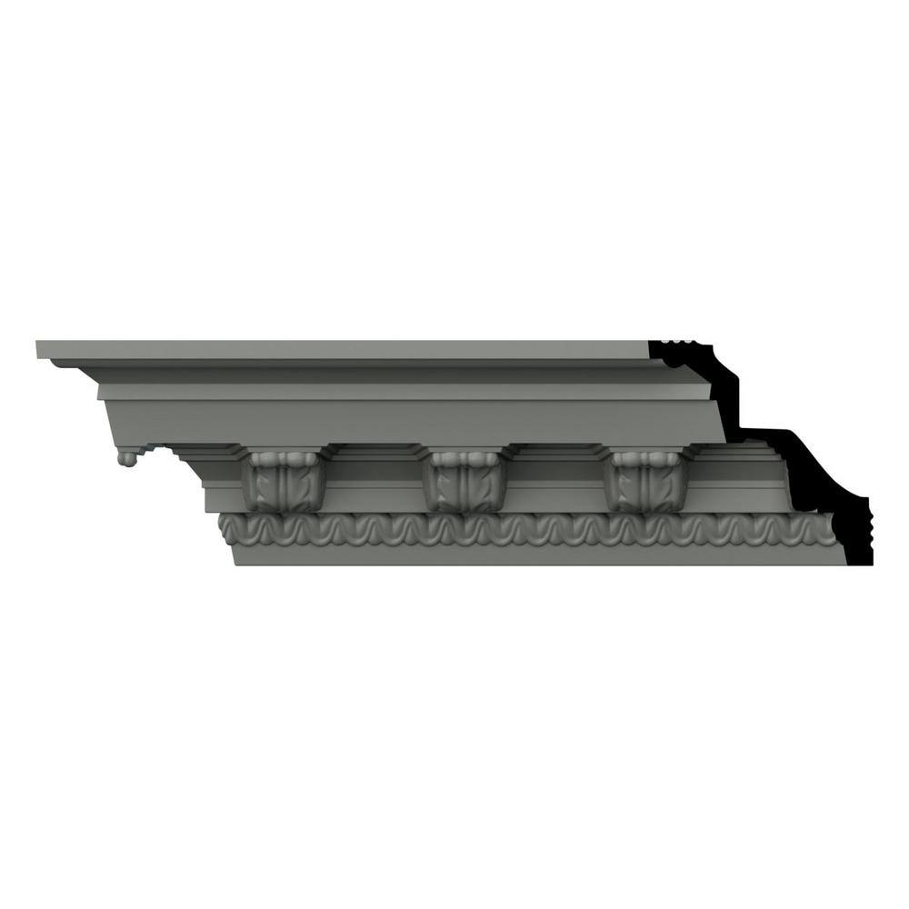 Ekena Millwork Waco 4 in. D x 5.625 in. W x 96 in. L Polyurethane Crown Moulding