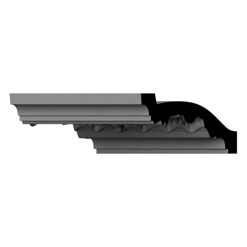 Ekena Millwork Bruce 2.125 in. D x 5.125 in. W x 96 in. L Polyurethane Crown Moulding