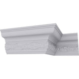 Ekena Millwork Delfina 3 in. x 5 in. x 94-1/2 in. Polyurethane Crown Moulding