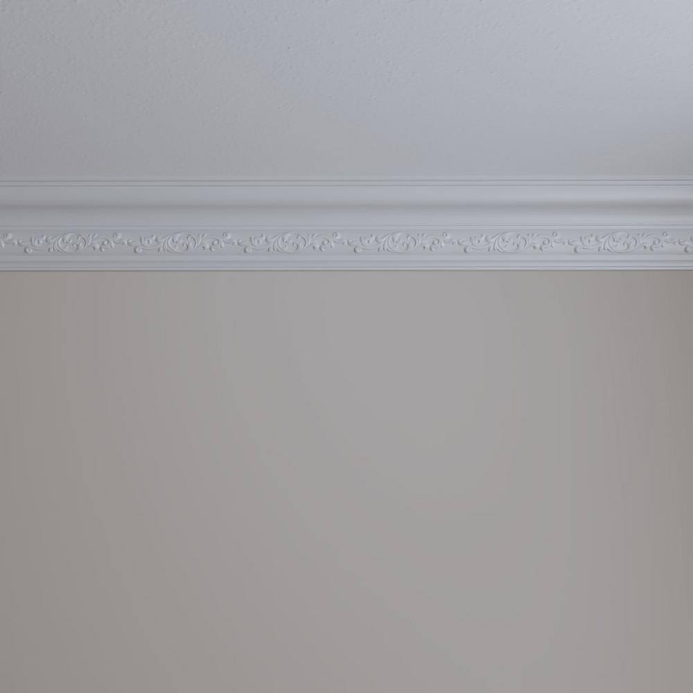 Ekena Millwork Delfina 3 in. x 5 in. x 94-1/2 in. Polyurethane Crown Moulding