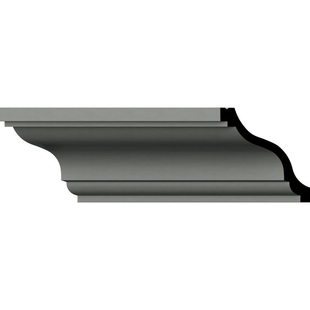 Ekena Millwork June 4.75 in. D x 6.25 in. W x 94.5 in. L Polyurethane Crown Moulding