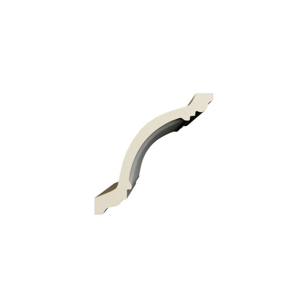 Ekena Millwork Elizabeth 4.75 in. D x 6.625 in. W x 96 in. L Polyurethane Crown Moulding
