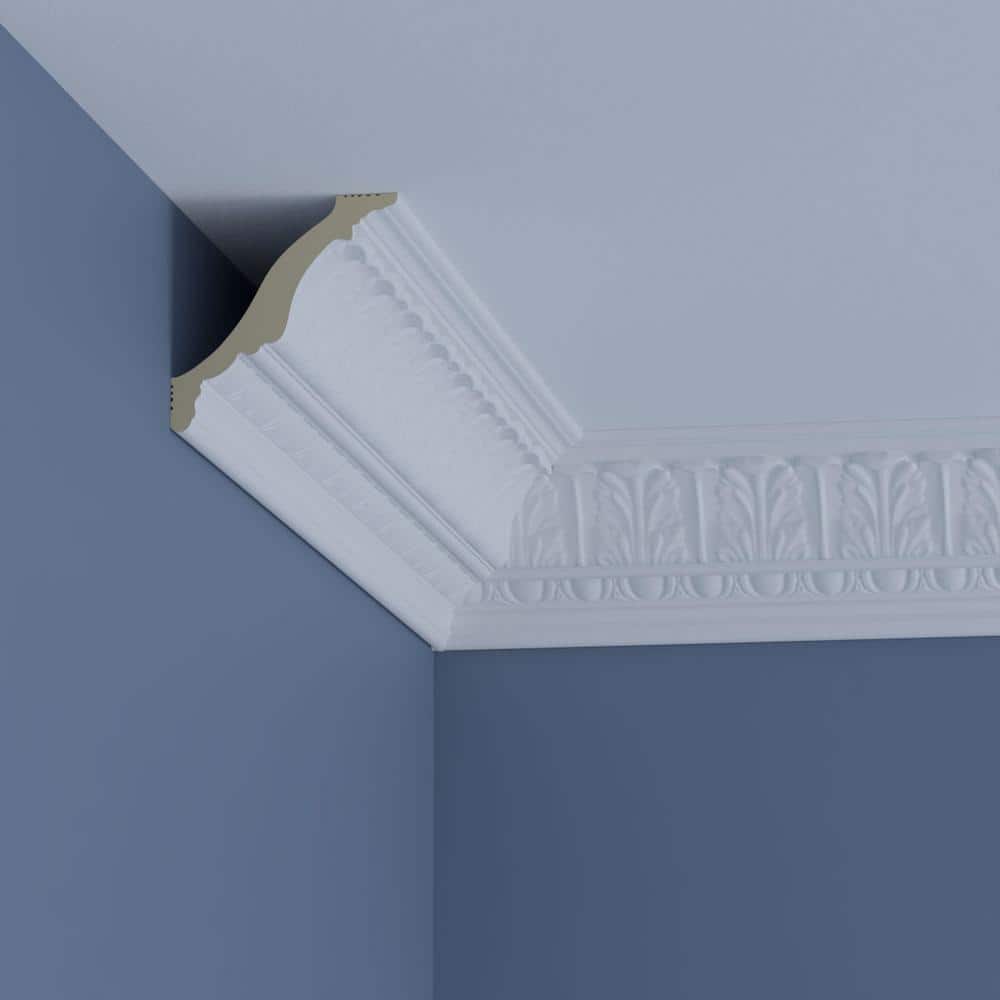 Ekena Millwork McAllen 5.25 in. D x 7.5 in. W x 96 in. L Polyurethane Crown Moulding