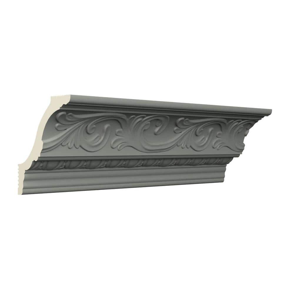 Ekena Millwork Sylvia 4.625 in. D x 7 in. W x 96 in. L Polyurethane Crown Moulding
