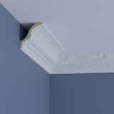 Ekena Millwork Sylvia 4.625 in. D x 7 in. W x 96 in. L Polyurethane Crown Moulding