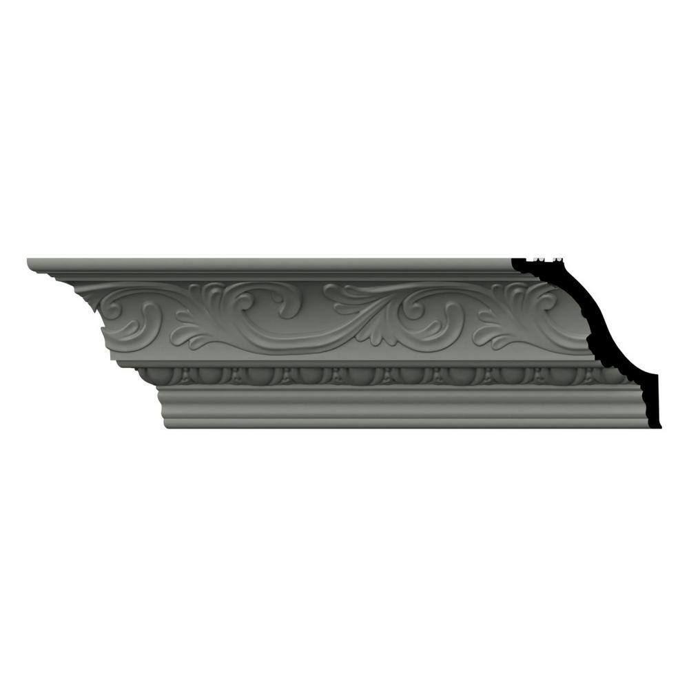 Ekena Millwork Sylvia 4.625 in. D x 7 in. W x 96 in. L Polyurethane Crown Moulding