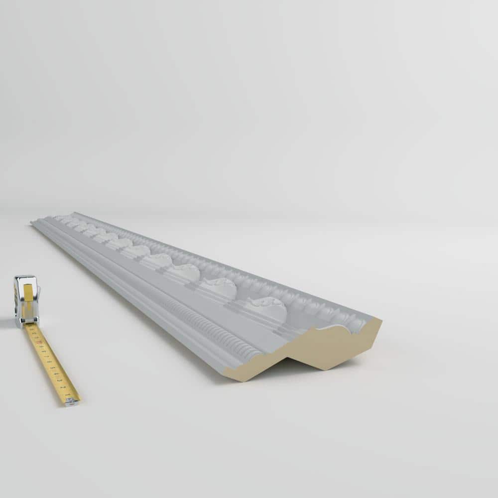 Ekena Millwork Arianna 6.625 in. D x 8.25 in. W x 96 in. L Polyurethane Crown Moulding