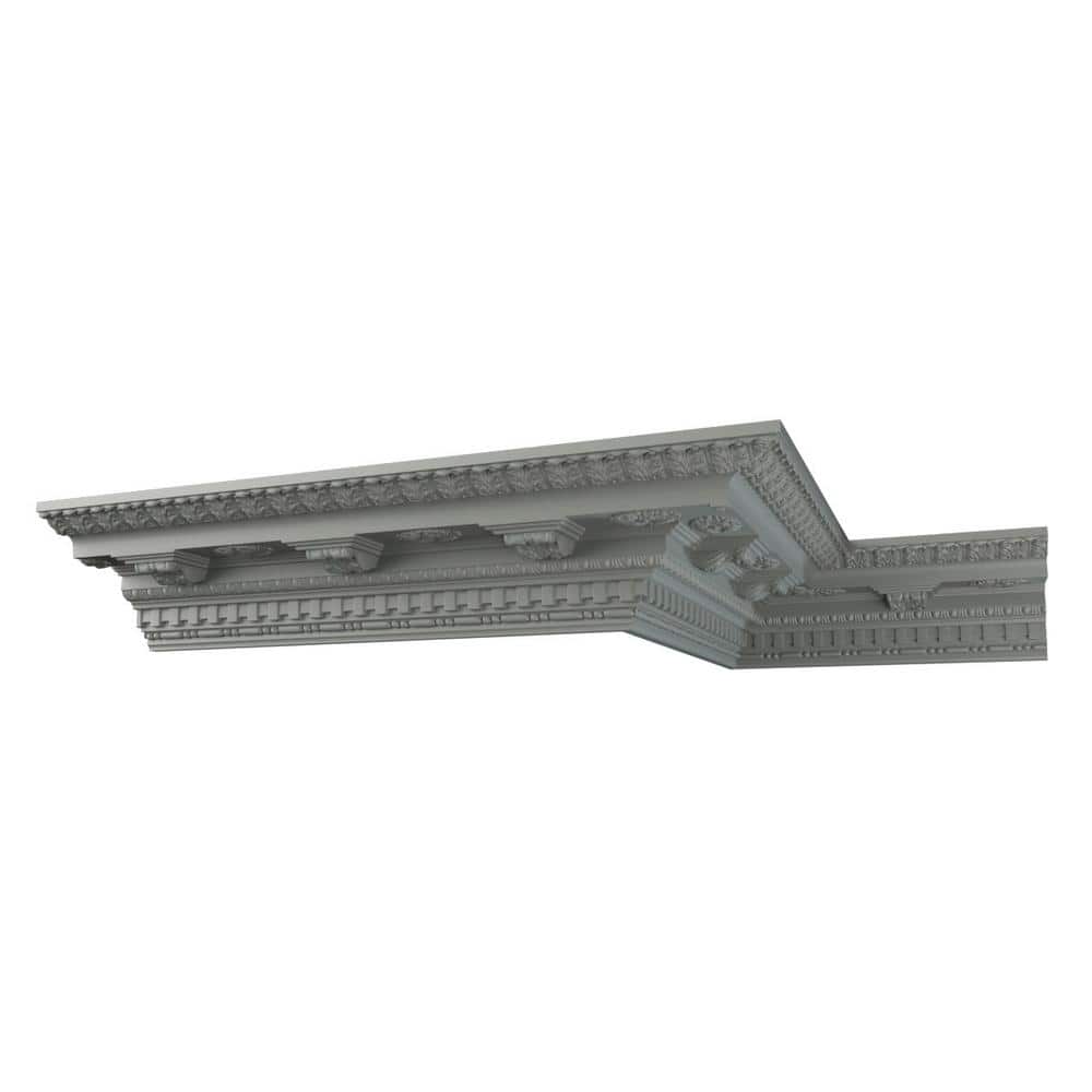 Ekena Millwork Leighton 6.75 in. D x 8.375 in. W x 96 in. L Polyurethane Crown Moulding