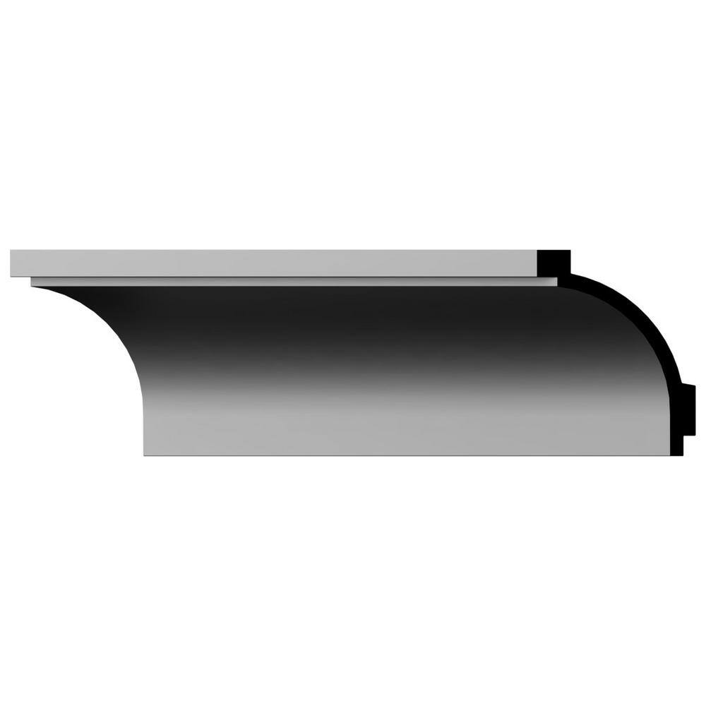 Ekena Millwork Noah 4.625 in. D x 7.375 in. W x 94.5 in. L Polyurethane Crown Moulding