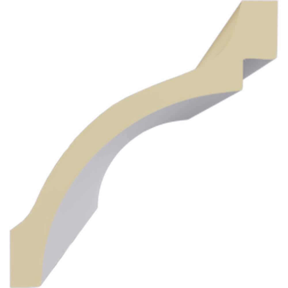 Ekena Millwork 5-1/8 in. x 5-1/2 in. x 94-1/2 in. Polyurethane Dylan Crown Moulding