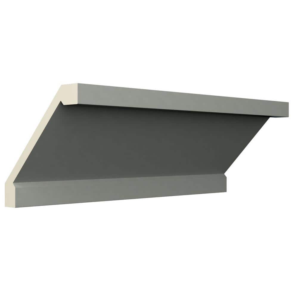Ekena Millwork Darcy 6 in. D x 8.375 in. W x 94.5 in. L Polyurethane Crown Moulding