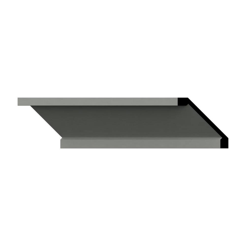 Ekena Millwork Darcy 6 in. D x 8.375 in. W x 94.5 in. L Polyurethane Crown Moulding
