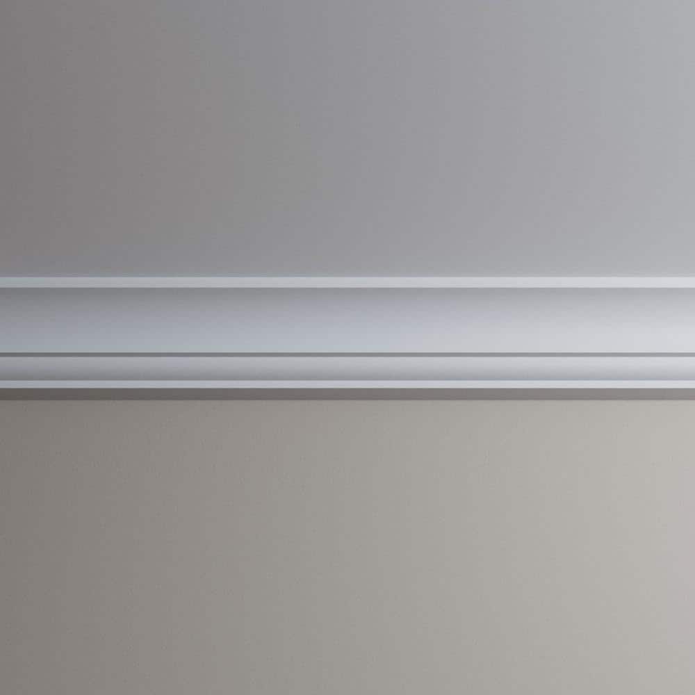 Ekena Millwork Eleanor 5.75 in. D x 8.125 in. W x 94.5 in. L Polyurethane Crown Moulding