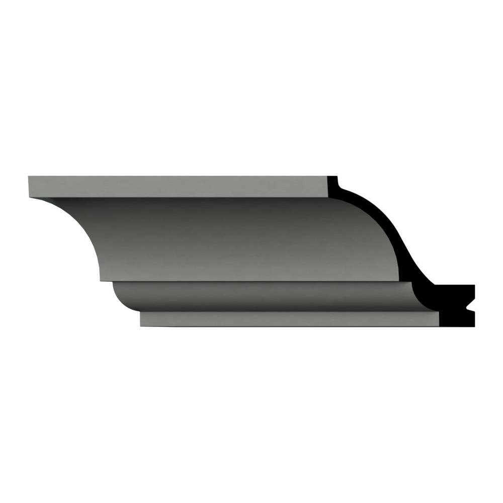 Ekena Millwork Eleanor 5.75 in. D x 8.125 in. W x 94.5 in. L Polyurethane Crown Moulding
