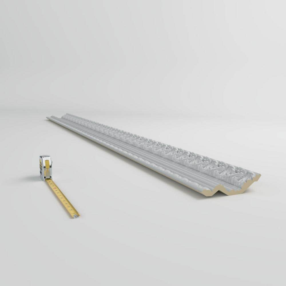 Ekena Millwork Leia 6 in. D x 8.125 in. W x 96 in. L Polyurethane Crown Moulding
