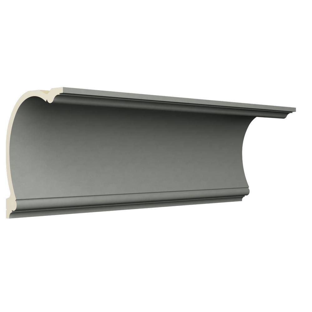 Ekena Millwork Danielle 7.875 in. D x 9.875 in. W x 96 in. L Polyurethane Crown Moulding