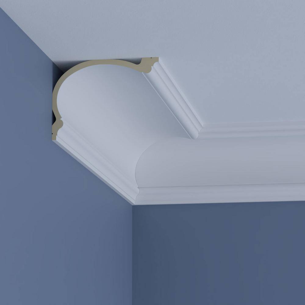 Ekena Millwork Danielle 7.875 in. D x 9.875 in. W x 96 in. L Polyurethane Crown Moulding