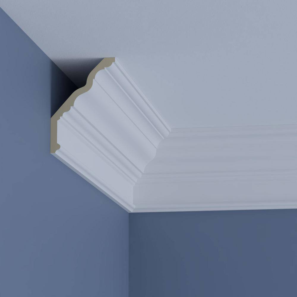 Ekena Millwork Lincoln 4.875 in. D x 8.625 in. W x 96 in. L Polyurethane Crown Moulding