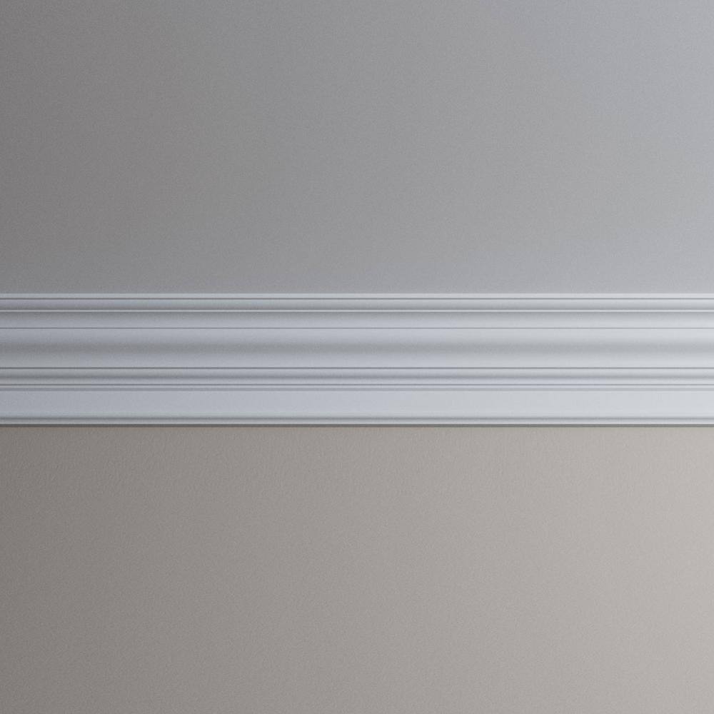 Ekena Millwork Lincoln 4.875 in. D x 8.625 in. W x 96 in. L Polyurethane Crown Moulding