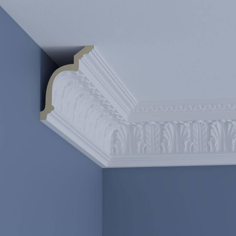 Ekena Millwork Micah 5.125 in. D x 8.625 in. W x 96 in. L Polyurethane Crown Moulding