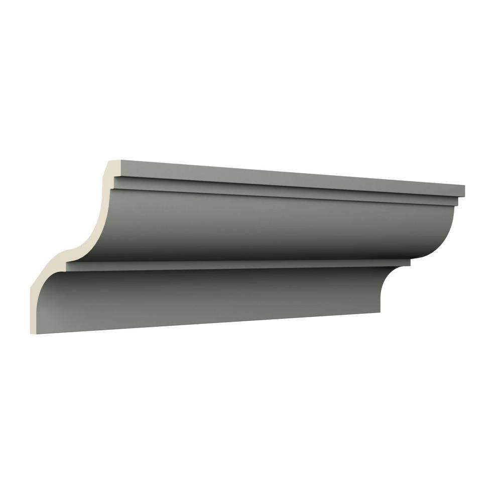 Ekena Millwork Midland 6.25 in. D x 9.625 in. W x 96 in. L Polyurethane Crown Moulding