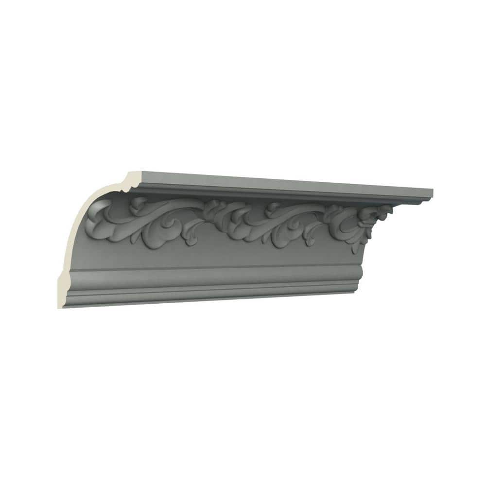 Ekena Millwork Noelle 7 in. D x 10 in. W x 96 in. L Polyurethane Crown Moulding