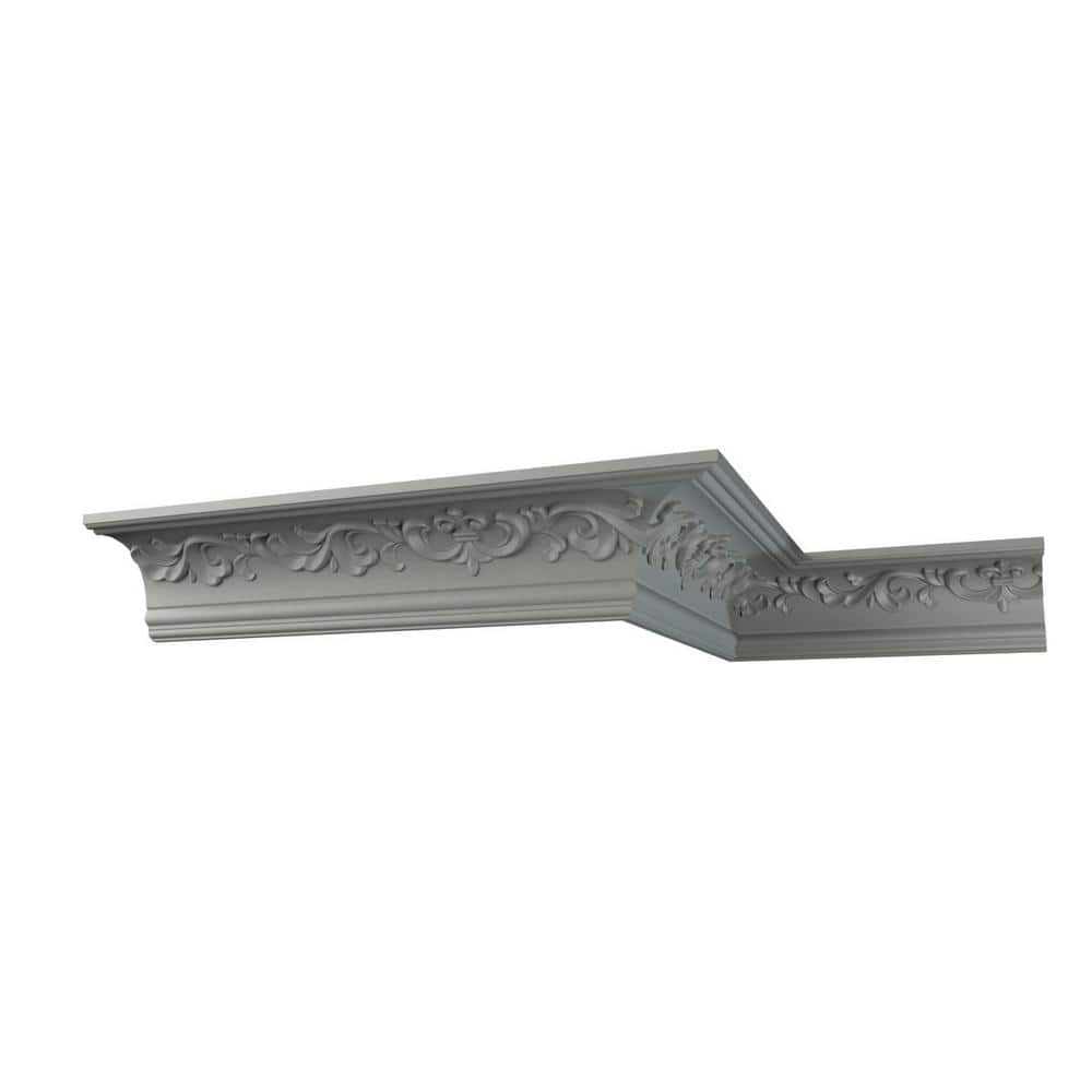 Ekena Millwork Noelle 7 in. D x 10 in. W x 96 in. L Polyurethane Crown Moulding