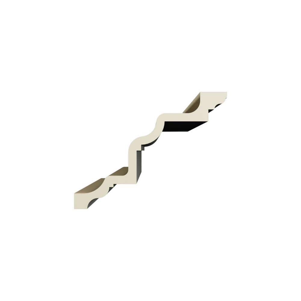 Ekena Millwork Ethan 9.625 in. D x 12 in. W x 96 in. L Polyurethane Crown Moulding