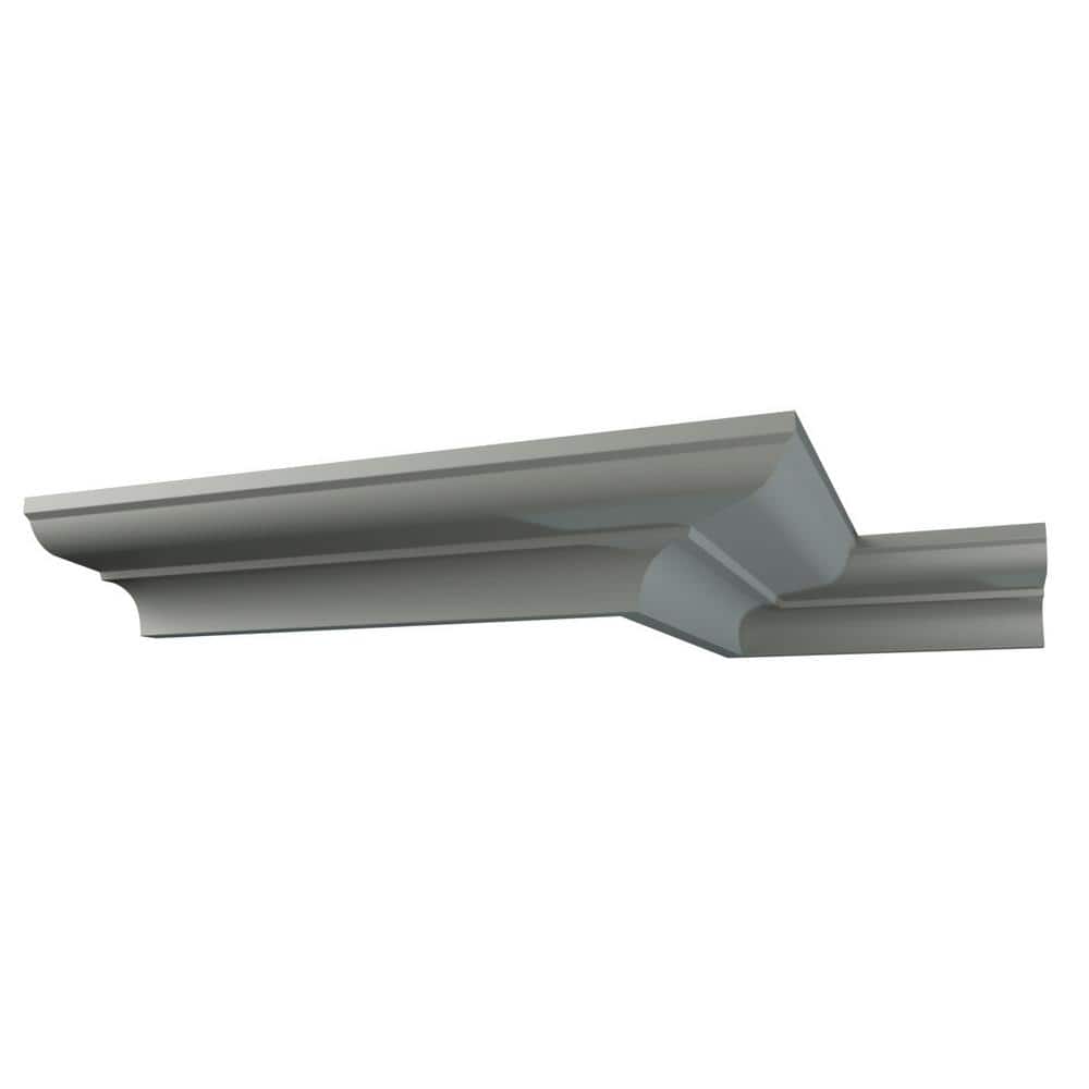 Ekena Millwork Denisse 5 in. D x 9.625 in. W x 96 in. L Polyurethane Crown Moulding