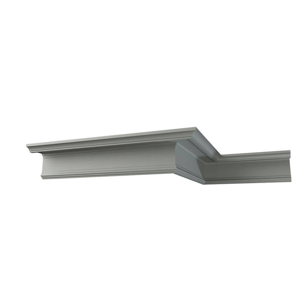 Ekena Millwork Chloe 6.625 in. D x 10.375 in. W x 96 in. L Polyurethane Crown Moulding