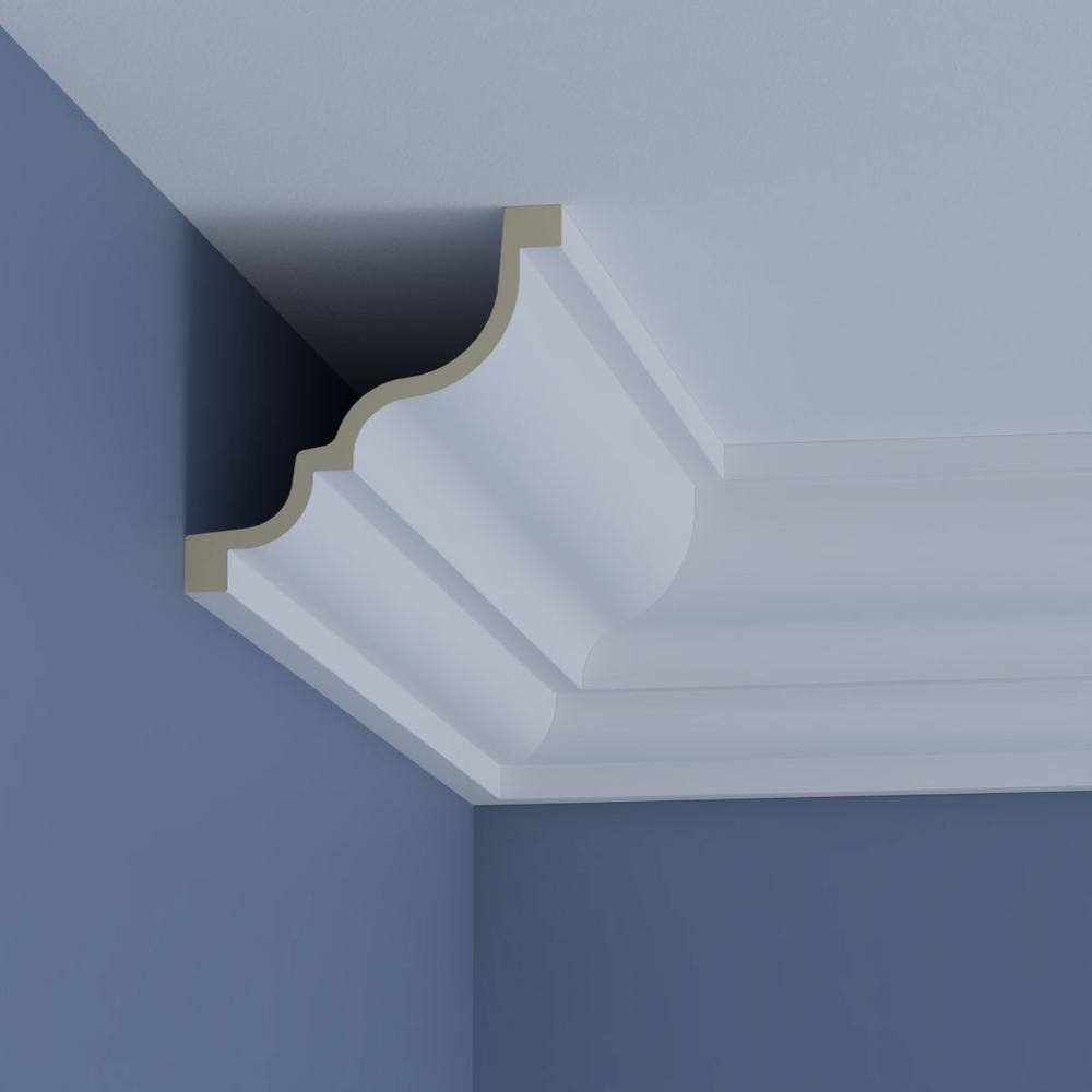 Ekena Millwork Owen 7.875 in. D x 11.125 in. W x 96 in. L Polyurethane Crown Moulding