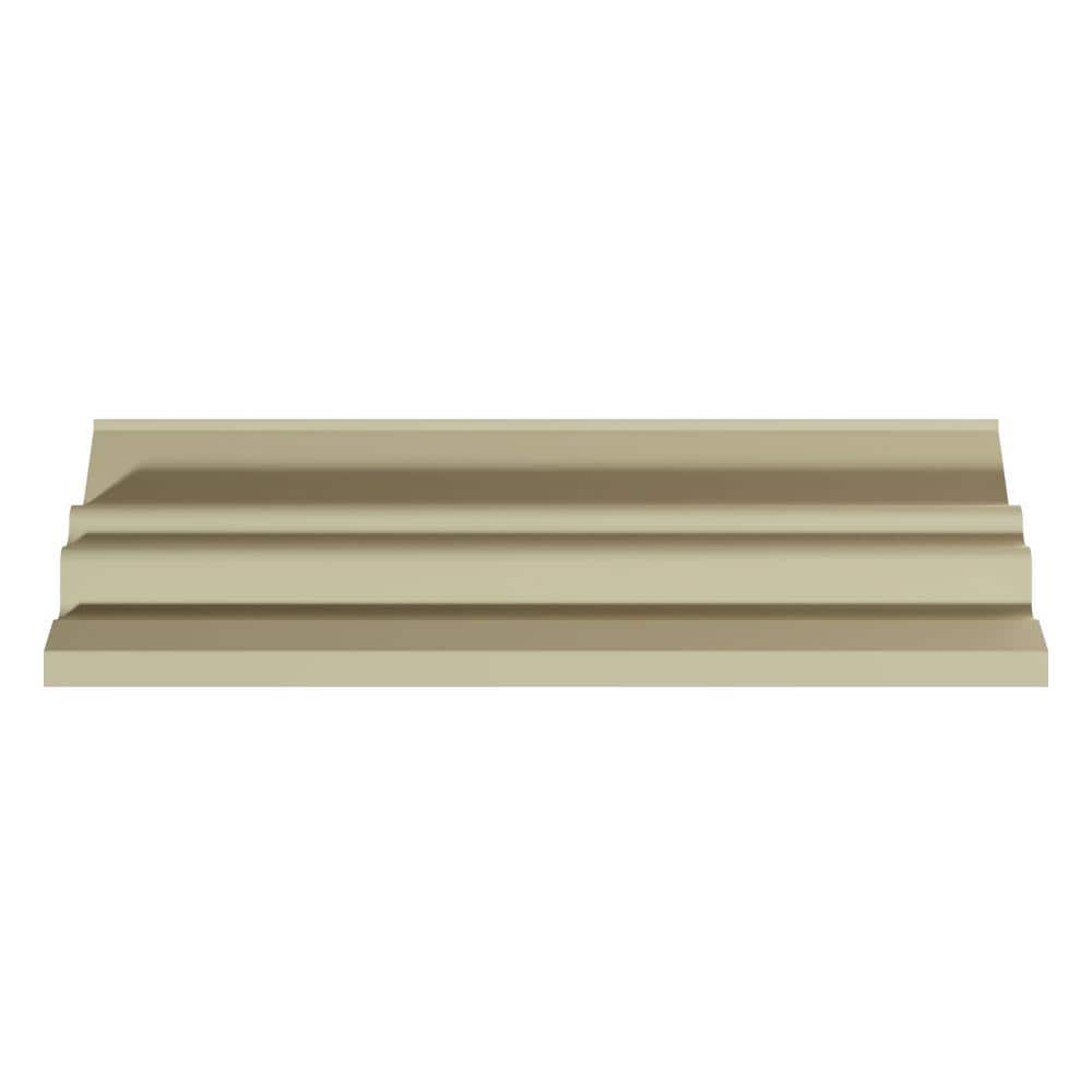 Ekena Millwork Domingo 9.625 in. D x 14.625 in. W x 96 in. L Polyurethane Crown Moulding