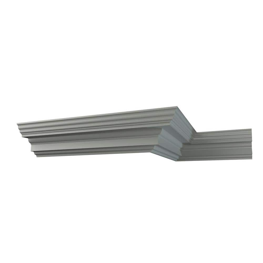 Ekena Millwork Domingo 9.625 in. D x 14.625 in. W x 96 in. L Polyurethane Crown Moulding