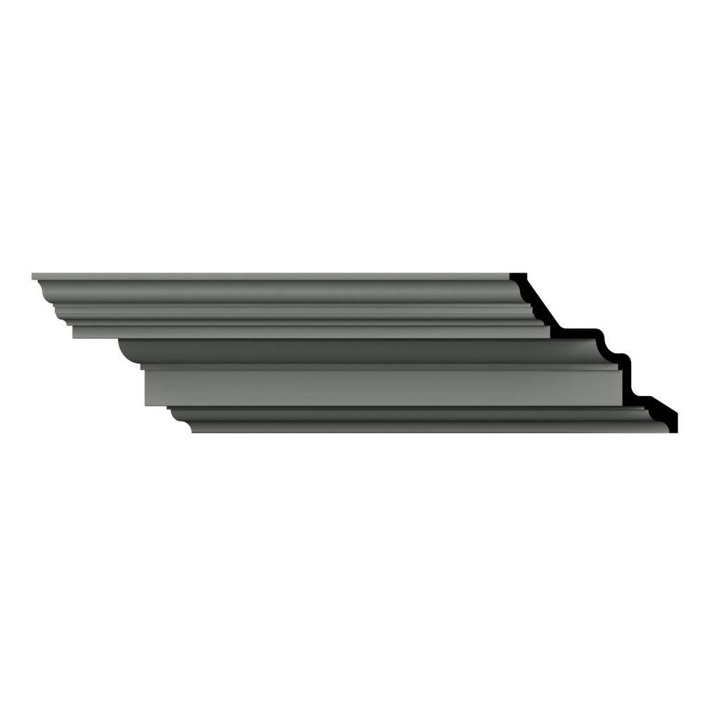 Ekena Millwork Domingo 9.625 in. D x 14.625 in. W x 96 in. L Polyurethane Crown Moulding