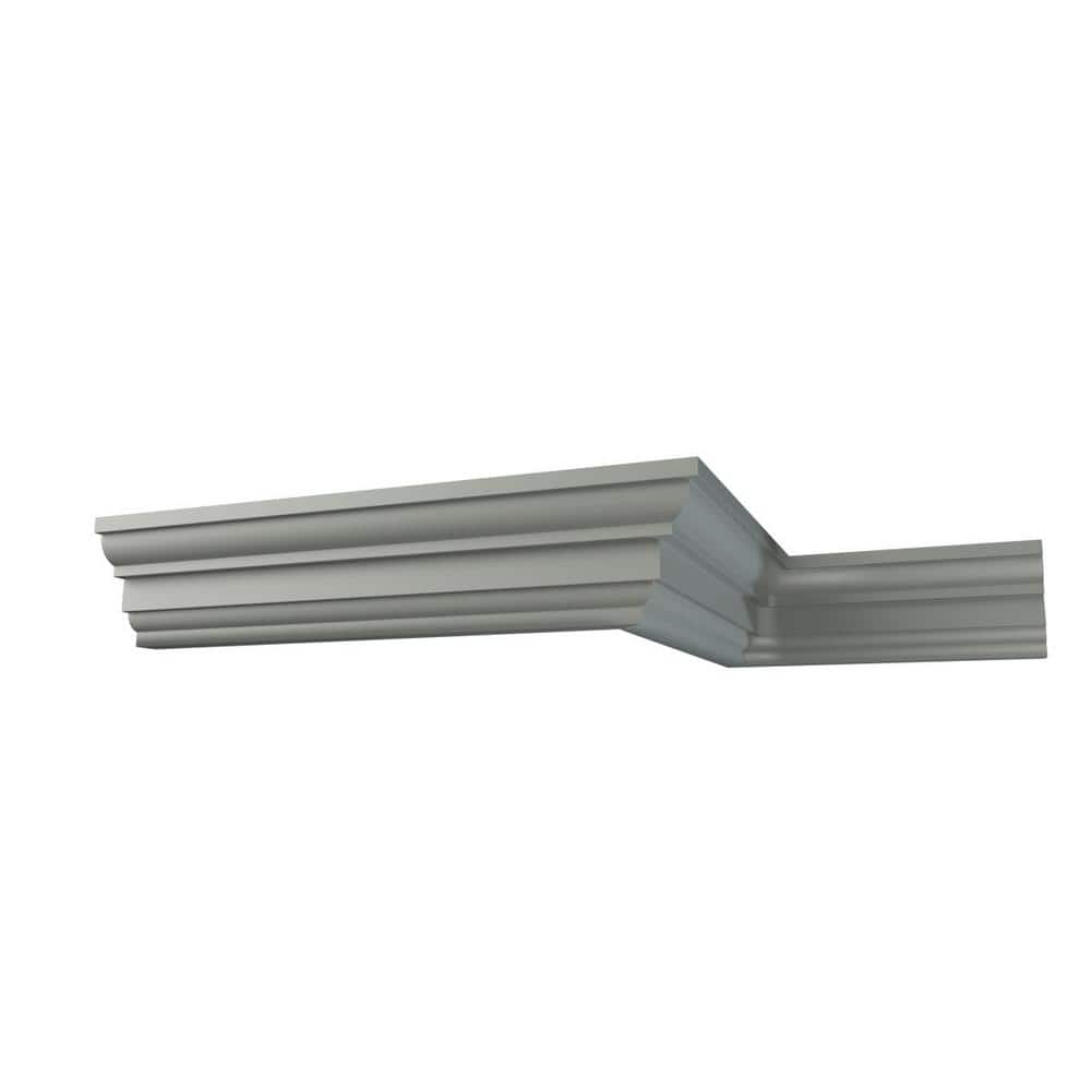 Ekena Millwork Henry 7.875 in. D x 12.625 in. W x 96 in. L Polyurethane Crown Moulding